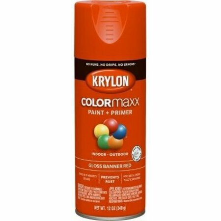 KRYLON 12OZ Ban RED GLS Paint K05503007